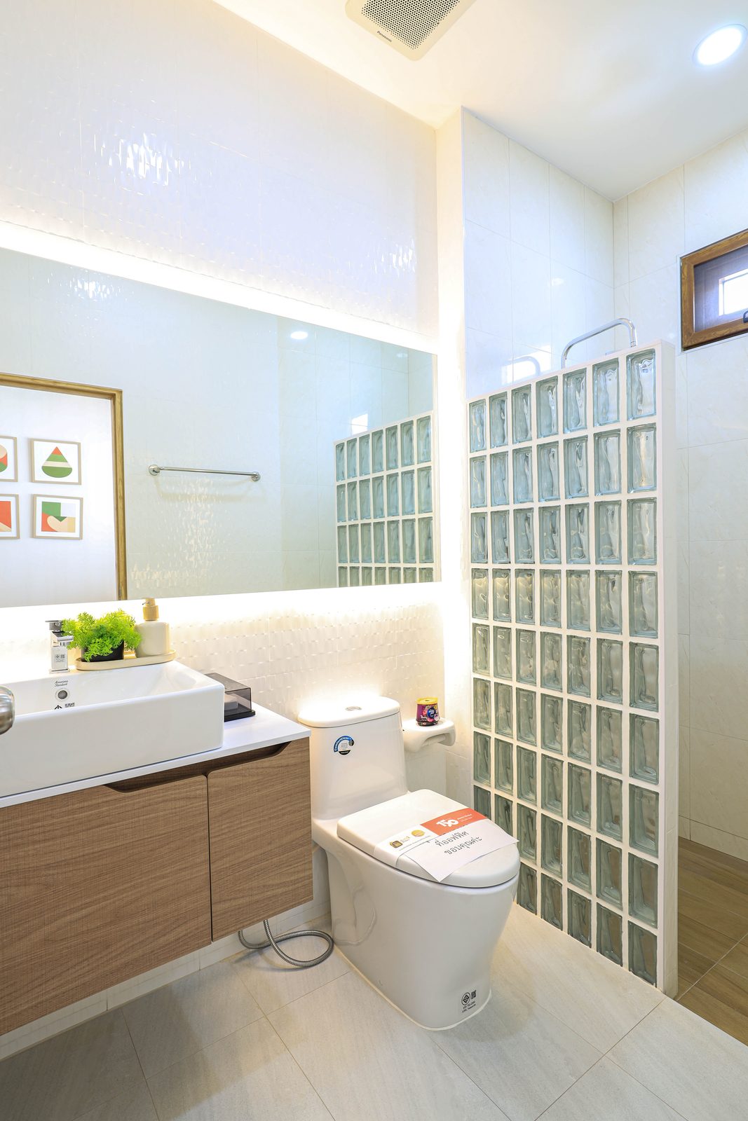 ห้องนอนและห้องน้ำ บ้านสไตล์ญี่ปุ่น สันผักหวาน หางดง เชียงใหม่